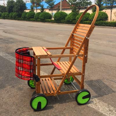 竹子藤j编轻便竹藤简易夏季外出童车婴儿车子仿藤竹编推车小孩幼