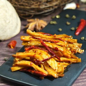 美食作家王刚四川自贡特色素食休闲零食小吃冷吃杏鲍菇200g包邮