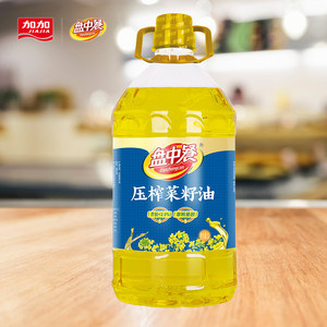 盘中餐压榨纯菜籽油食用油5l