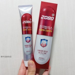 韩国代购直邮爱敬2080K牙膏10支装清新口气护理牙龈清洁亮白牙膏