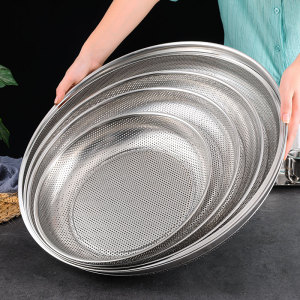 不锈钢筛子筛网圆形小细筛子晾晒簸箕过滤网筛分样筛米筛辅食304