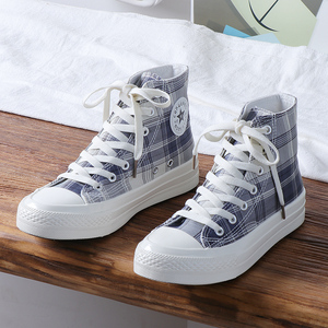 匡威2022春季新款原创jk学生板鞋子百搭可爱日系高帮帆布鞋女网红