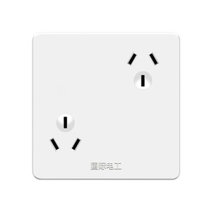 六孔插座面板86型十13错位孔三插双空眼三孔60a孔两个电工斜金