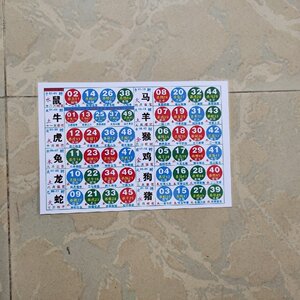红十二新品五行生肖六合彩参考包邮2021对照表色卡蓝绿l香港通用l