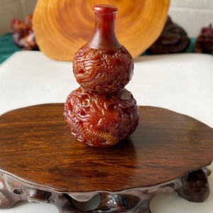 【爆款】龙涎香盘龙葫芦手把件摆件福禄双全保平安