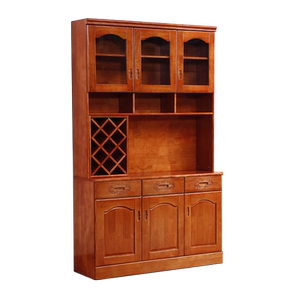 全实木四门酒柜一体柜纯实木高柜客厅大柜子靠墙家用中式1.6米一