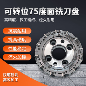 常州西夏墅可转位面铣刀盘 75度压块式镗铣床刀盘 gm 125-315