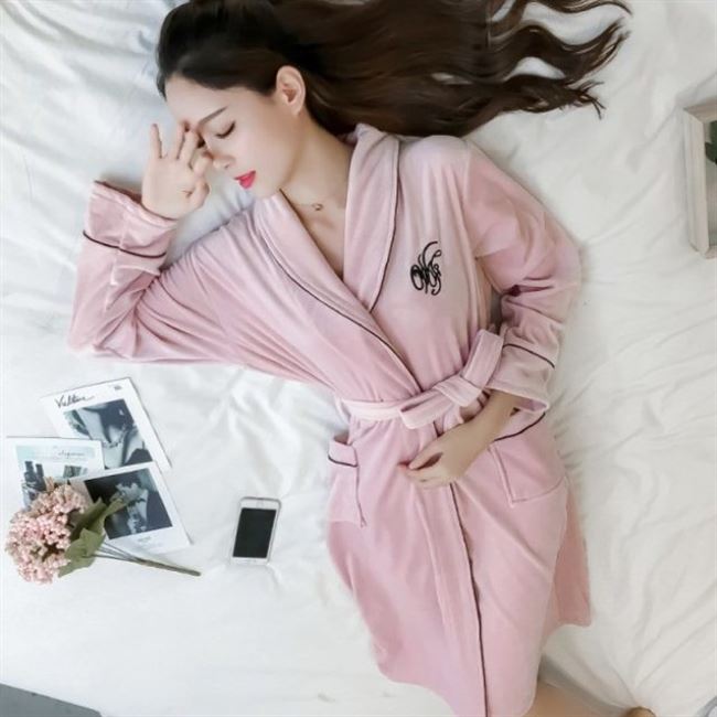 睡衣女冬可爱系公主风女睡衣2019新款睡觉女服薄款a秋天