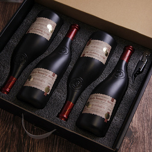 法国原酒进口干红葡萄酒15.8度木妮仙歌古堡歪脖子瓶红酒礼盒