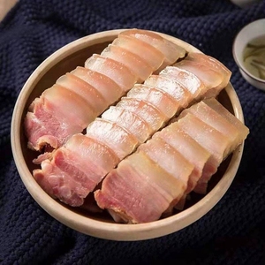 云南农村腊肉正宗老特产宣威火腿昭通镇雄文山临沧家水晶五花肉风