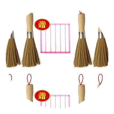 炊帚竹子洗锅刷竹丝细竹丝刷把老式马桶刷除垢清洁刷f方便厨房