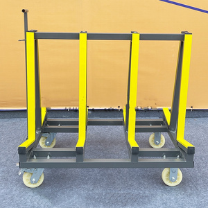 工业玻璃运输架周转木板铁板物流车门双边输送带轮转运门窗搬运