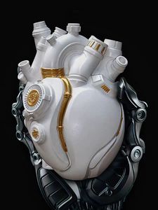 赛博朋克心脏花瓶摆件样板间工艺品电竞房科技未来感模型节日礼物