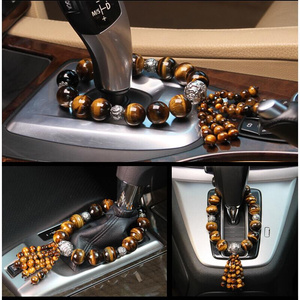 汽车档c位珠车内饰品摆件车载挂件佛珠手串吊饰挡位珠保平安