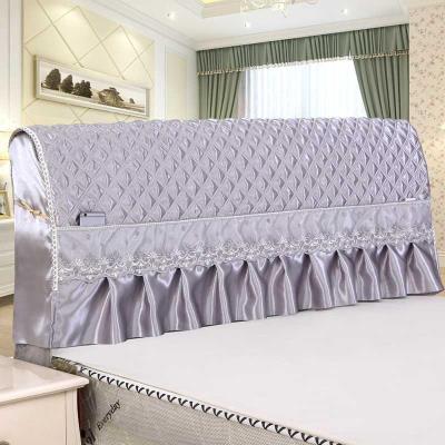 8新款韩式背靠垫全包不起球床头套f罩1米5席梦思卧室皮床木