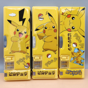 皮卡丘文具盒双面开合多功能大容量创意卡通动漫周边小学生铅笔盒