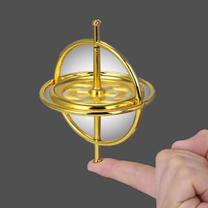 日本购科教玩具牛顿减压神器金属陀螺仪反重力神奇物理学指尖平衡