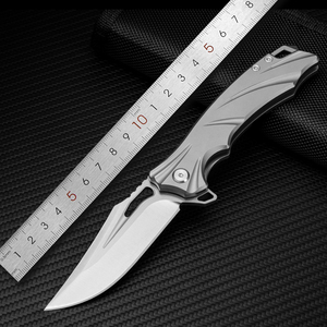 m390粉末钢折叠刀高硬度锋利钛合金小刀户外随身折刀野外水果刀具
