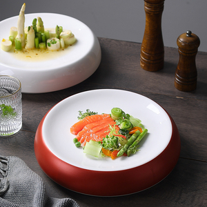 菜盘摆盘商用酒店意境菜创意餐具私房菜高级感盘子中式凉菜冷菜盘