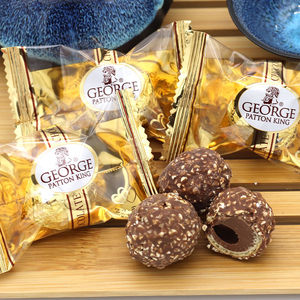 乔治巴顿金球形果仁巧克力500g30颗代可可脂