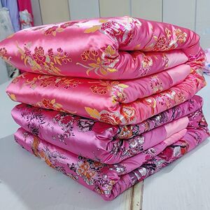 手工棉被定做绸缎被