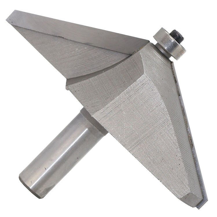 60度木工刀类马鼻线刀 锣刀雕刻机木工铣刀带轴承 修边1/2柄