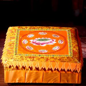 方形拜垫大全 寺庙拜垫礼佛家用 磕头上香跪垫刺绣莲花蒲团拜凳