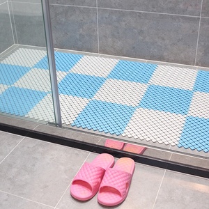 漏水淋浴拼接地垫浴室防滑网状地贴镂空卫生间防水网格可裁剪隔水