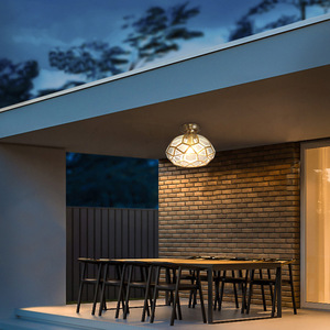 全铜户外吊灯室外花园阳台过道走廊别墅玄关入户门金色大门吸顶灯