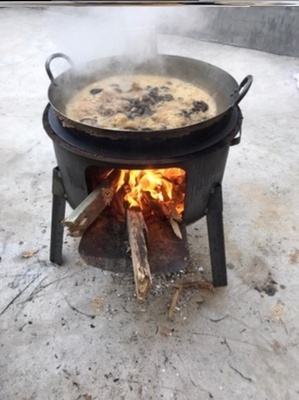 大中小地锅灶柴t禾烧火户外炉灶炉加厚烧柴火的炉子做饭家用烧水
