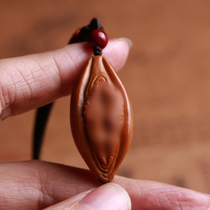 纯门工橄榄核生命k之源之根之文吊坠挂件橄榄胡核雕男女手玩单籽