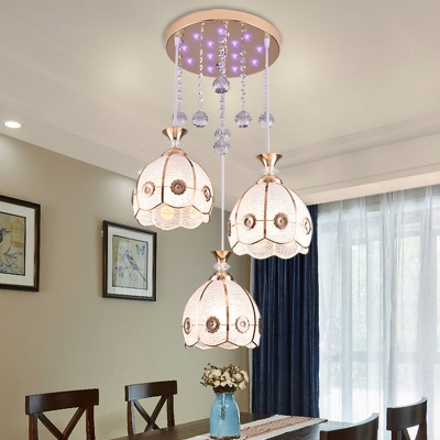 70小宏伟百货商行淘宝餐厅吊灯现代简约三头圆环创意个e性led水晶