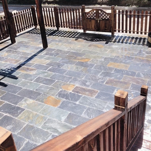 天然锈色轻质文化石青石板踏步石青石板庭院地砖室外地砖别墅仿古