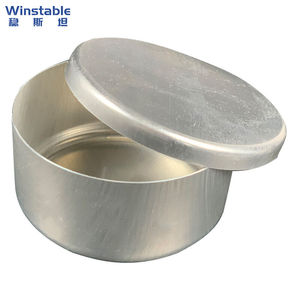 稳斯坦W74965个留样铝盒圆形取土铝盒土壤称量盒土样盒6060mm