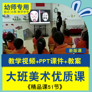 幼儿园大班美术优质公开课 幼师面试比赛美术活动PPT课件教案视频