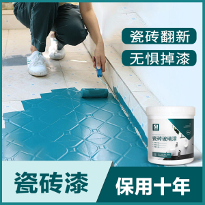 莱硕漆瓷砖漆环保改色玻璃旧厕所翻新油漆卫生间防水地砖地面专用