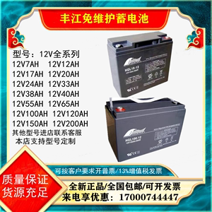 丰江蓄电池DC115-12/HGL/12V4A7A10A12A18A24A38A40A55A65AH100AH