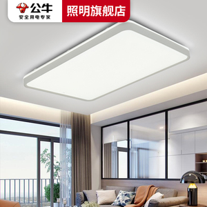 公牛LED客厅卧室吸顶灯具组合全屋套餐轻奢简约大气X04系列新款
