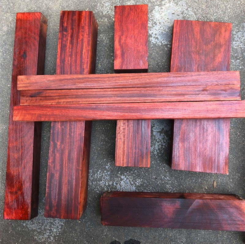 非洲血檀水波金星沉水高密度鸡血红赞比亚小叶紫檀佛珠木料边角料