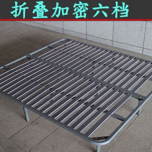 钢床架折叠加厚排骨架无甲醛龙骨架全钢架18米双人床架床板定制