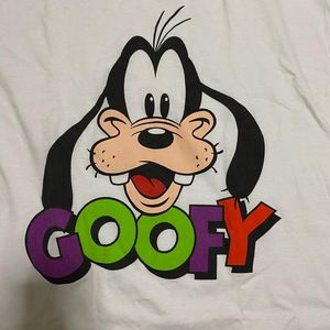 goofy高飞可爱卡通印花ine风高级感小众复古短袖t恤男女