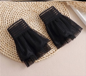 蕾丝花边手袖毛衣袖子加长神器通用短款时尚白色可拆卸雪纺网纱