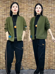 加绒卫衣套装女士秋冬季2023新款韩版休闲运动加厚哈伦裤两件套潮