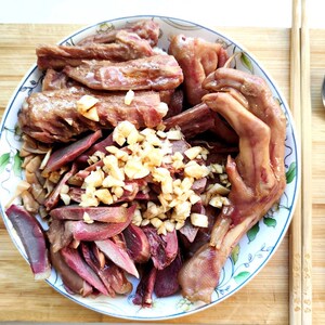 安徽无为特产正宗马记膀爪君爪板鸭美食卤味熟食小吃鸭肫翅膀爪子