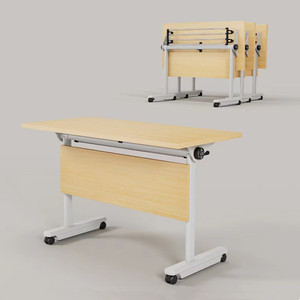 折叠培训桌课桌椅辅导班拼接组合多功能长条桌办公桌可移动会议桌