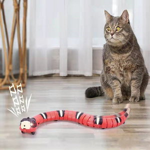 猫咪玩具蛇感应自动电动蛇吓猫逗猫usb充电自嗨解闷幼猫玩具宠物