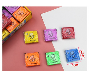 小学生可塑性橡皮擦彩色皮泥拉丝素描画画粘性可软玩