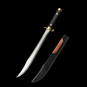 龙泉市康熙宝刀手工锻打高锰钢唐横刀长刀宝剑 不锈钢 未开刃