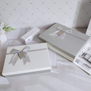 礼物盒子空盒灰色简约送男女生款高级感睡衣生日礼盒大礼品包装盒