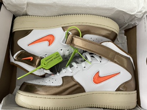 耐克nike air force1 mid af1白蓝红独立日休闲板鞋dh5623-100